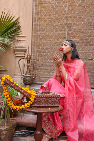 Blushing Buds - Indian traditional outfit, Silk Kurta
